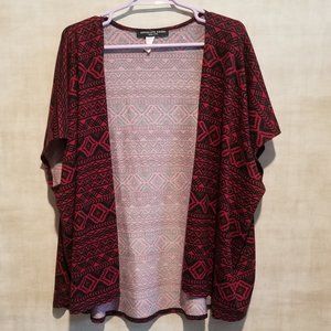 ABSOLUTE ANGEL PLUS SIZE SHORT SLEEVE CARDIGAN